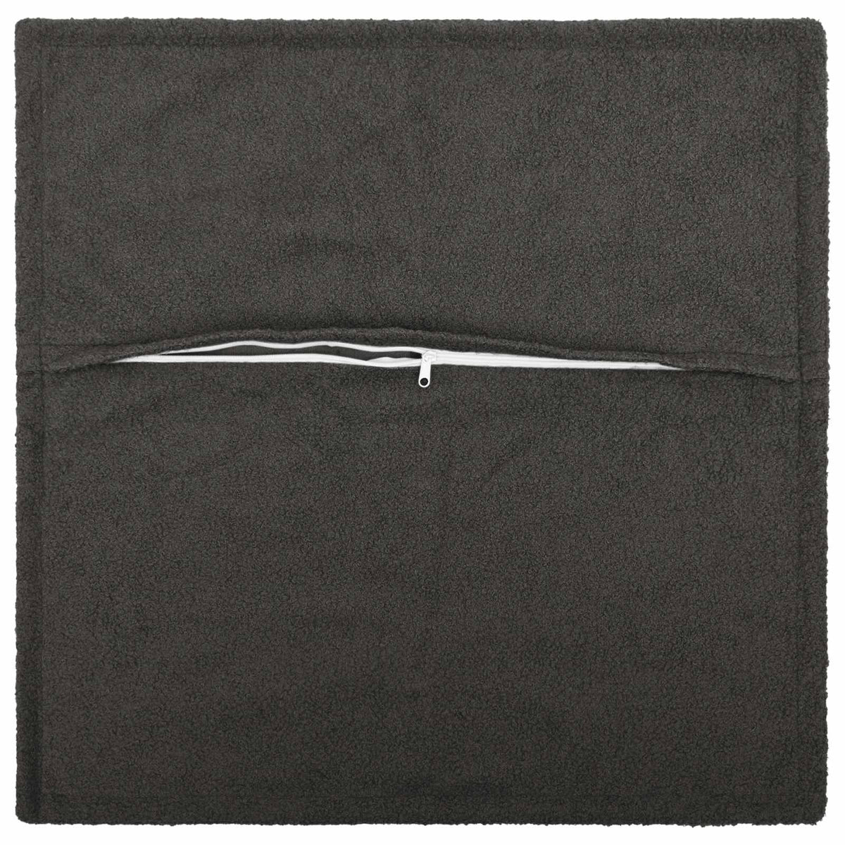 Vidaxl kussensloop 6 pcs houten donkergrijs 70 x 70 cm bouclé