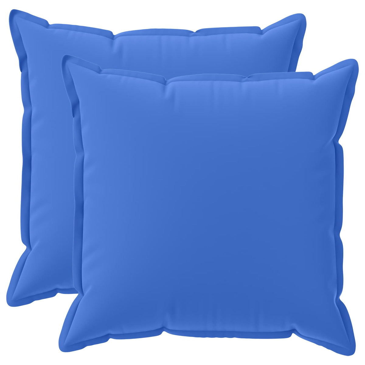 Vidaxl kussensloop 2 st houten koninklijk blauw 70 x 70 cm polyester