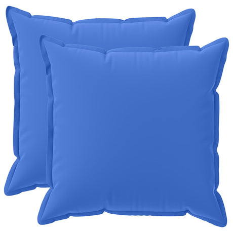 Vidaxl kussensloop 2 st houten koninklijk blauw 70 x 70 cm polyester
