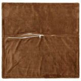 Vidaxl kussensloop 6 pcs houten licht bruin 70 x 70 cm flanel