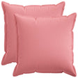 Vidaxl kussensloop 2 pcs houten roze 80 x 80 cm faux linnen