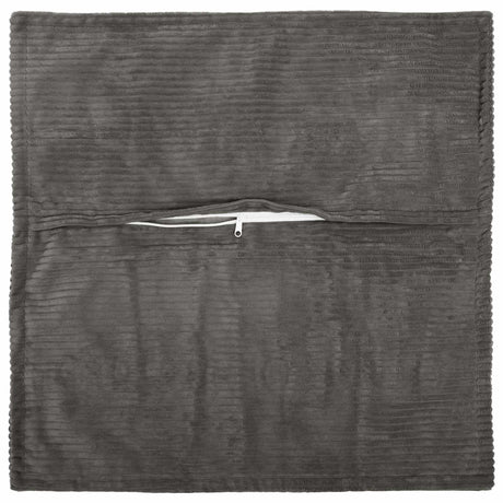Vidaxl kussensloop 6 st houten donkergrijs 80 x 80 cm corduroy