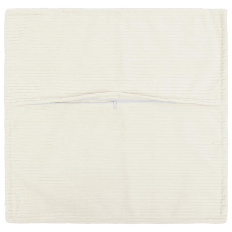 Vidaxl kussensloop 6 st houten crèmekleurig 80 x 80 cm corduroy