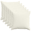 Vidaxl kussensloop 6 st houten crèmekleurig 80 x 80 cm corduroy