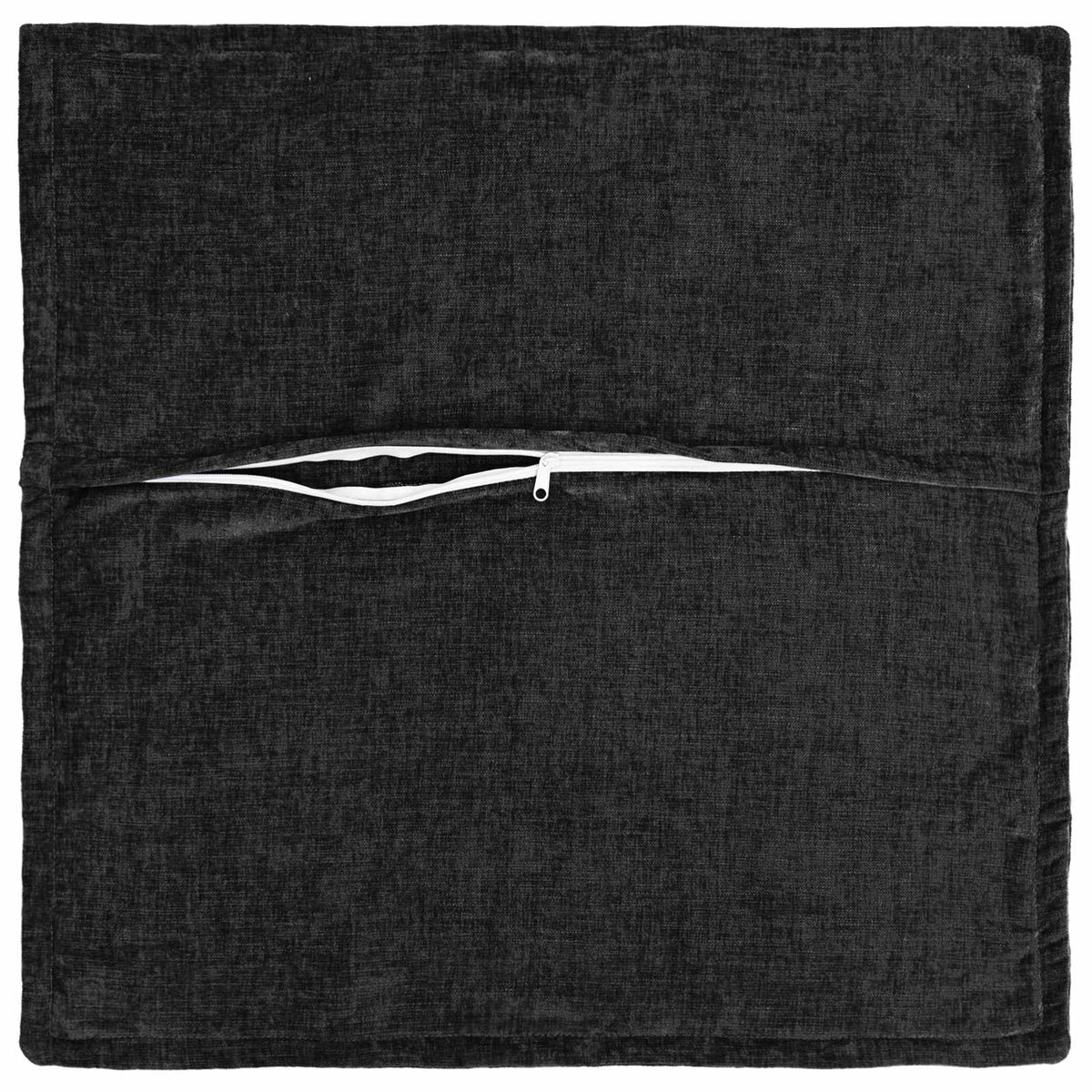 Vidaxl kussensloop 6 st houten antraciet 80 x 80 cm chenille stof