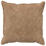 Vidaxl kussensloop 2 pcs houten taupe 80 x 80 cm microfiber fleece
