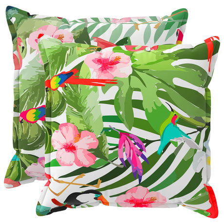Vidaxl kussensloop 2 st houten meerkleurig 80 x 80 cm polyester