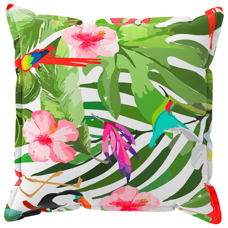 Vidaxl kussensloop 2 st houten meerkleurig 80 x 80 cm polyester