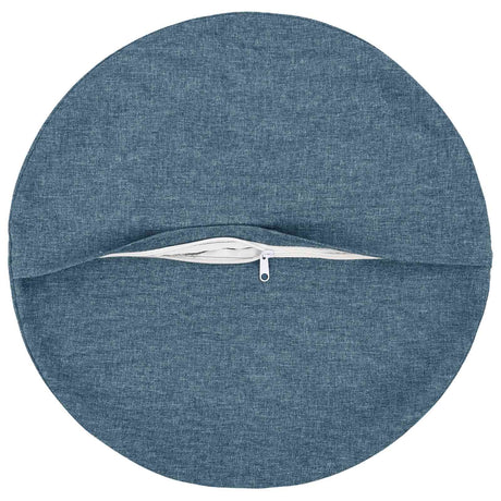 Vidaxl kussensloop 2 st heerlen jeans blauw ø 30 cm stof