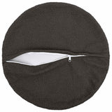Vidaxl kussensloop 6 pcs heerlen donkergrijs ø 30 cm bouclé
