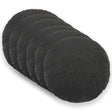 Vidaxl kussensloop 6 pcs heerlen donkergrijs ø 30 cm bouclé