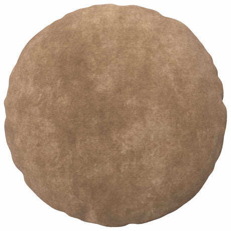 Vidaxl kussensloop 6 pcs heerlen taupe ø 30 cm microfiber fleece