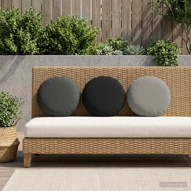 Vidaxl kussensloop 2 pcs heerlen antraciet ø 30 cm polyester