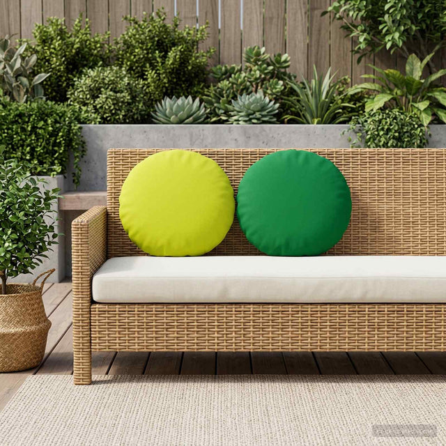 Vidaxl kussensloop 2 pcs heerlen helder groen ø 40 cm polyester