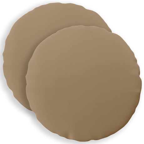 Vidaxl kussensloop 2 st heerlen taupe ø 30 cm polyester