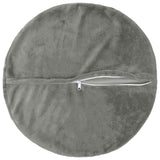 Vidaxl kussensloop 6 pcs heerlen donkergrijs ø 30 cm flanel