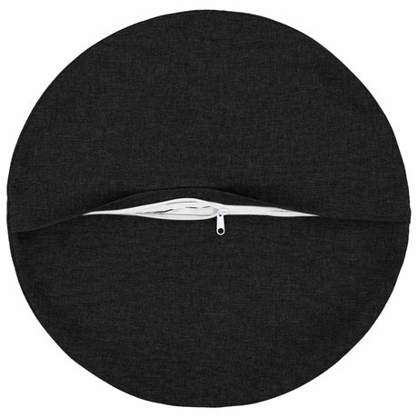 Vidaxl kussensloop 2 st heerlen zwart ø 40 cm stof
