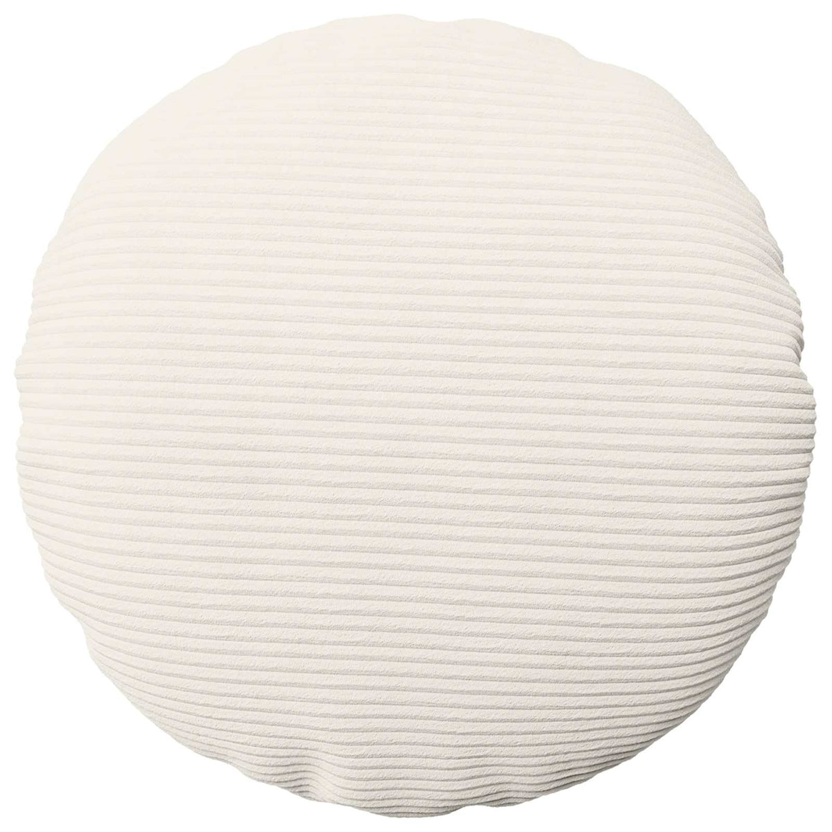 Vidaxl kussensloop 2 pcs heerlen crèmekleurig ø 40 cm corduroy