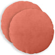 Vidaxl kussensloop 2 pcs heerlen rood-oranje ø 40 cm corduroy
