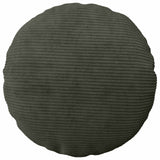 Vidaxl kussensloop 6 pcs heerlen antracietkleurig ø 40 cm corduroy