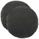 Vidaxl kussensloop 2 pcs heerlen donkergrijs ø 40 cm bouclé