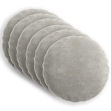 Vidaxl kussensloop 6 st heerlen lichtgrijs ø 40 cm chenille stof