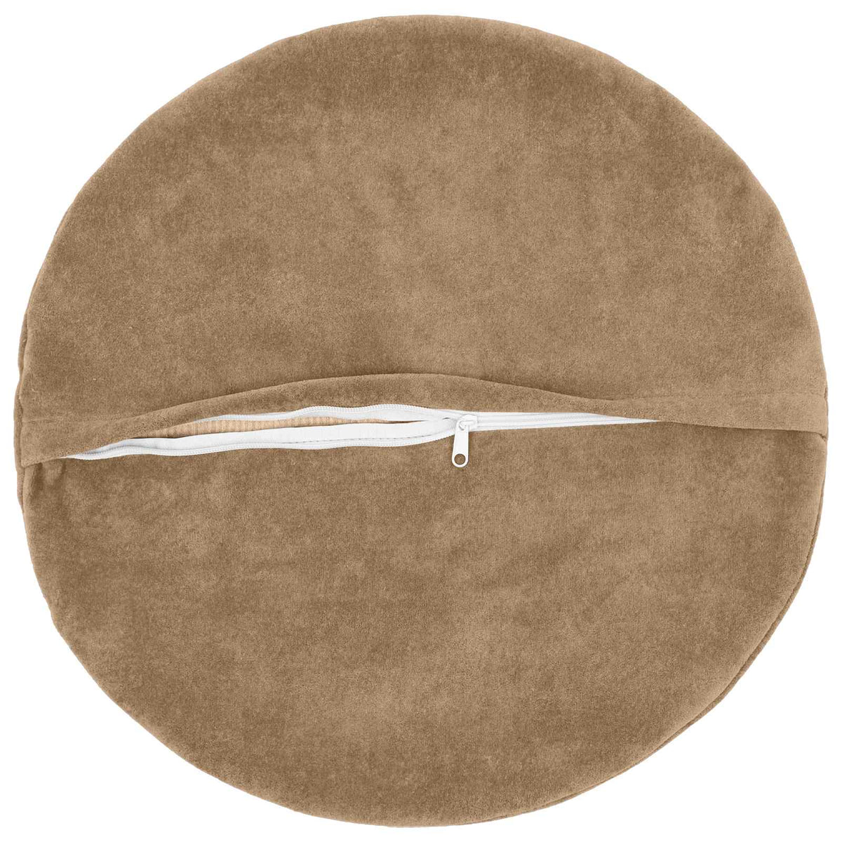 Vidaxl kussensloop 6 pcs heerlen taupe ø 40 cm microfiber fleece