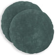 Vidaxl kussensloop 2 pcs heerlen zee blauw ø 40 cm microfiber fleece
