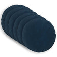 Vidaxl kussensloop 6 pcs heerlen blauw ø 40 cm microfiber fleece