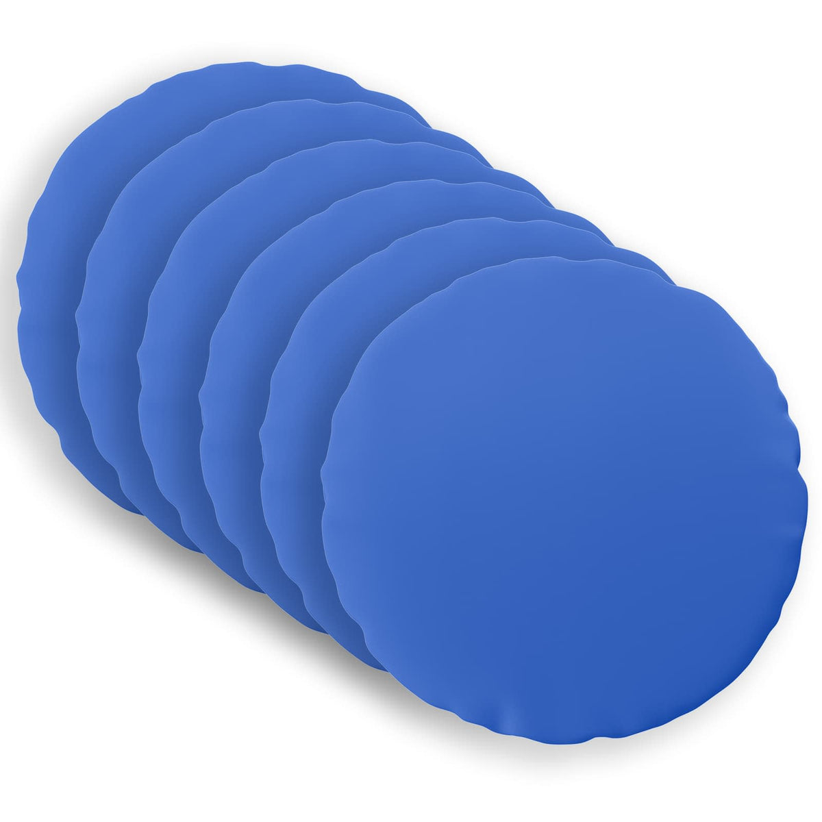 Vidaxl kussensloop 6 pcs heerlen koninklijk blauw ø 40 cm polyester