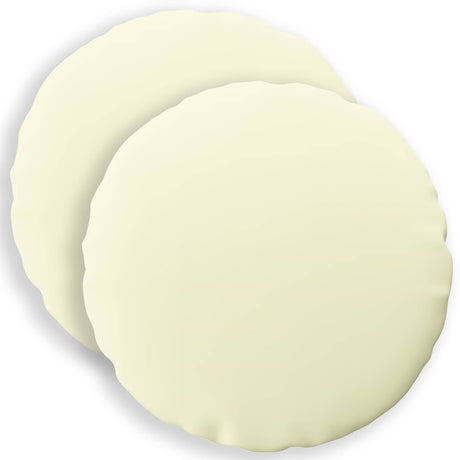 Vidaxl kussensloop 2 pcs heerlen crèmekleurig ø 40 cm polyester