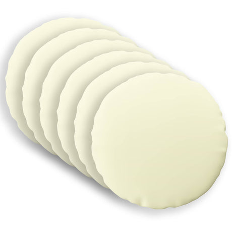 Vidaxl kussensloop 6 pcs heerlen crèmekleurig ø 40 cm polyester
