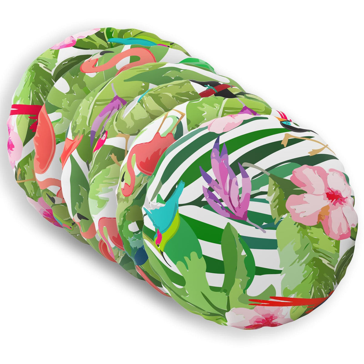 Vidaxl kussensloop 6 pcs heerlen meerkleurig ø 40 cm polyester