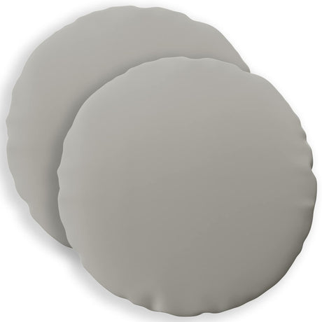 Vidaxl kussensloop 2 pcs heerlen grijs ø 40 cm polyester
