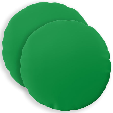Vidaxl kussensloop 2 pcs heerlen groen ø 40 cm polyester