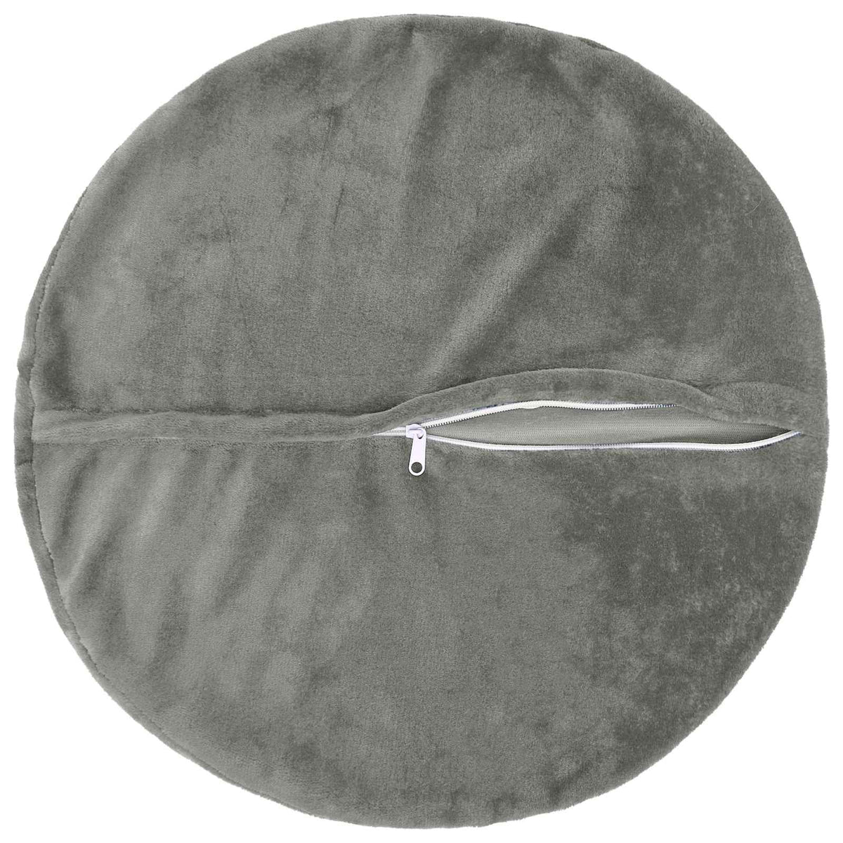 Vidaxl kussensloop 2 pcs heerlen donkergrijs ø 40 cm flanel