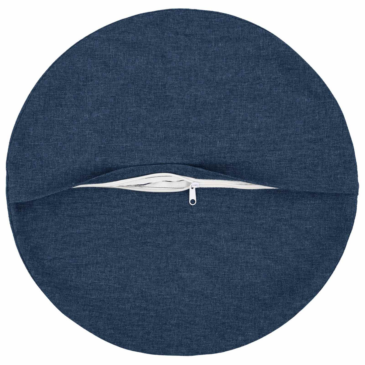 Vidaxl kussensloop 2 st heerlen blauw ø 50 cm stof