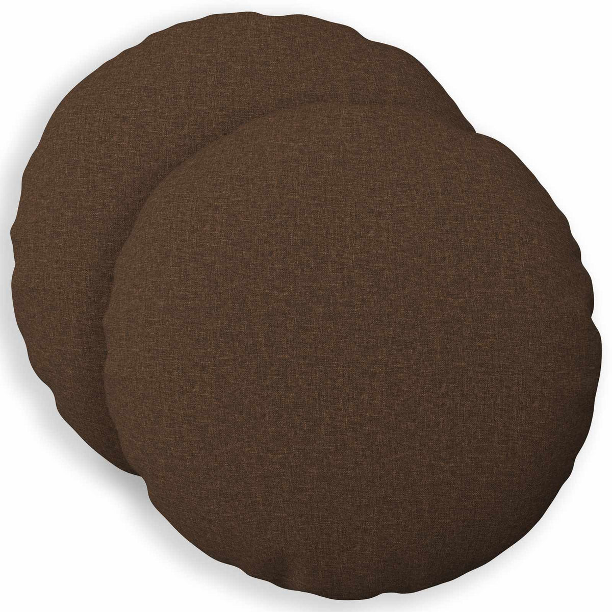 Vidaxl kussensloop 2 st heerlen bruin ø 50 cm stof