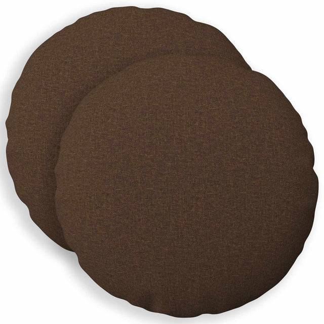 Vidaxl kussensloop 2 st heerlen bruin ø 50 cm stof