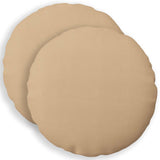 Vidaxl kussensloop 2 st heerlen crèmekleurig ø 50 cm stof