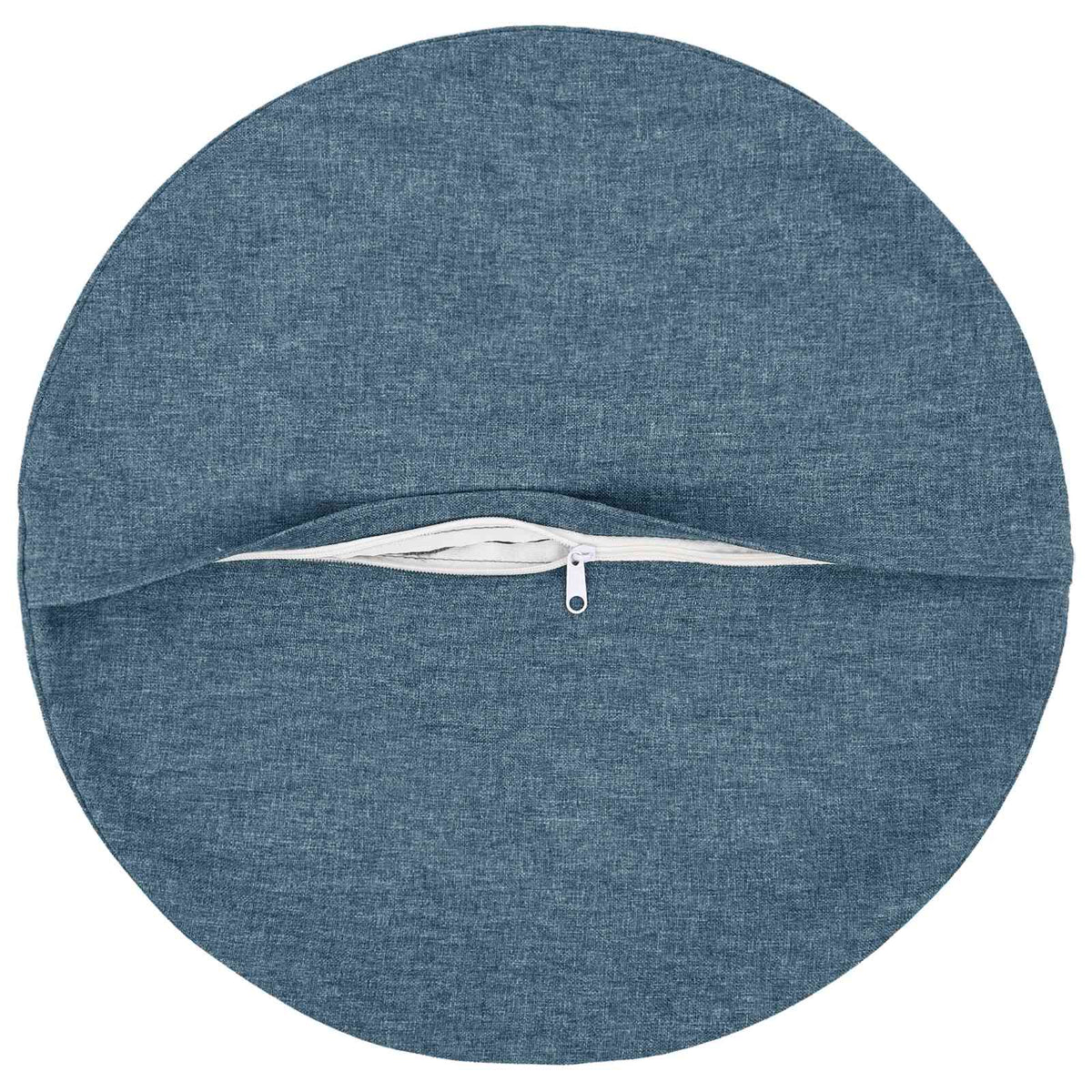 Vidaxl kussensloop 2 st heerlen jeans blauw ø 50 cm stof