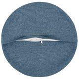 Vidaxl kussensloop 2 st heerlen jeans blauw ø 50 cm stof