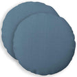 Vidaxl kussensloop 2 st heerlen jeans blauw ø 50 cm stof