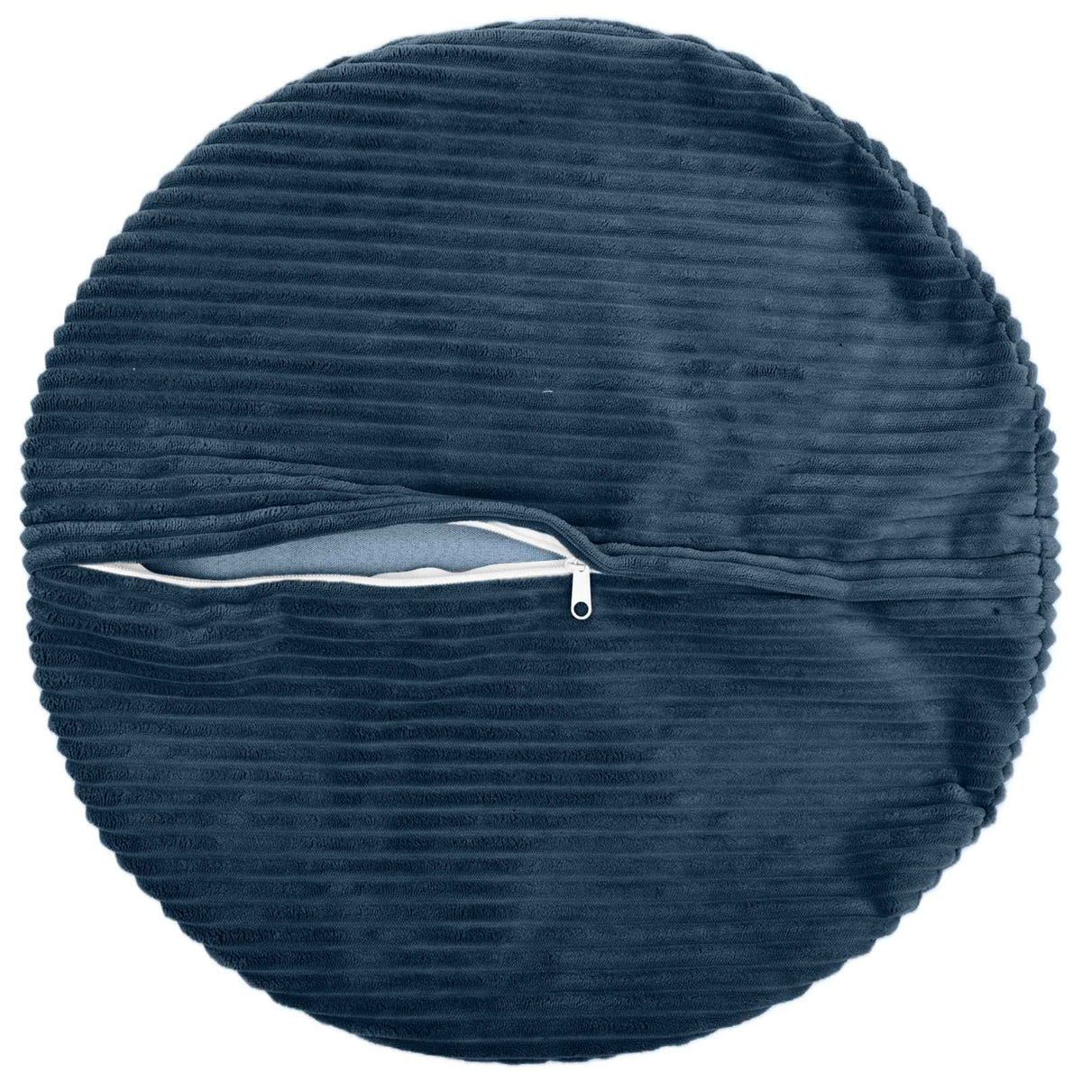 Vidaxl kussensloop 6 st heerlen marineblauw ø 50 cm corduroy