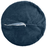 Vidaxl kussensloop 6 st heerlen marineblauw ø 50 cm corduroy