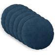 Vidaxl kussensloop 6 st heerlen marineblauw ø 50 cm corduroy