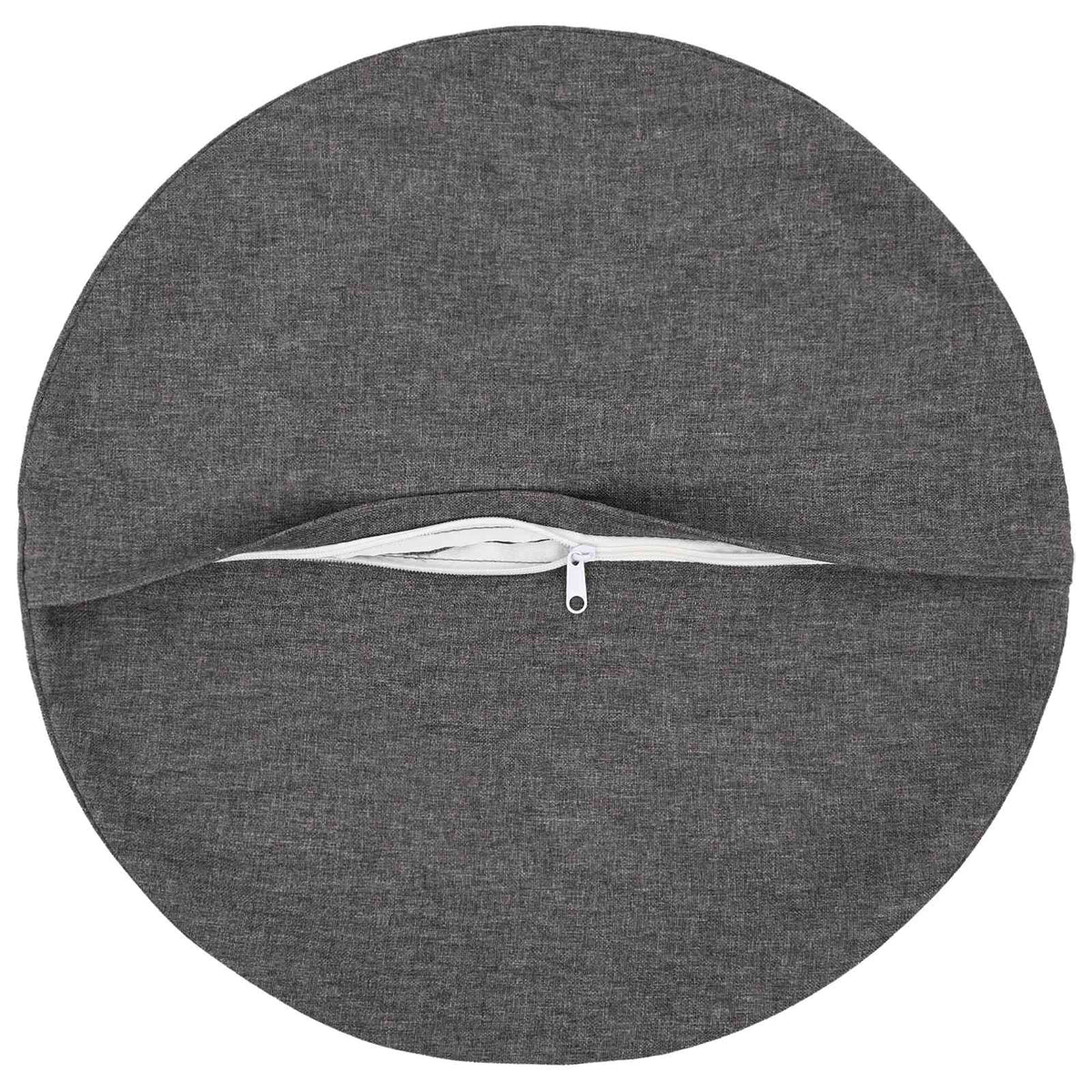 Vidaxl kussensloop 2 st heerlen lichtgrijs ø 60 cm stof