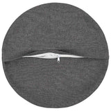 Vidaxl kussensloop 2 st heerlen lichtgrijs ø 60 cm stof