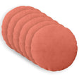 Vidaxl kussensloop 6 pcs heerlen rood-oranje ø 60 cm corduroy