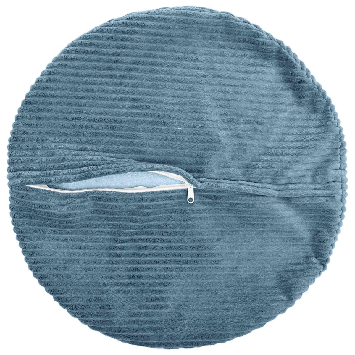 Vidaxl kussensloop 6 pcs heerlen blauw ø 60 cm corduroy